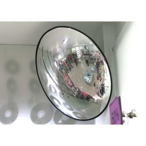Обзорное зеркало безопасности, диаметр 300 мм, чёрный кант