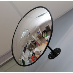 Сферическое обзорное зеркало, диаметр 610 мм, чёрный кант