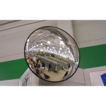 Обзорное зеркало для магазинов и помещений, диаметр 610 мм, чёрный кант