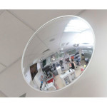 Обзорное зеркало для магазина и помещений, диаметр 805 мм, белый кант