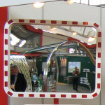 Зеркало DL 800х1000 мм обзорное уличное, со световозвращателями