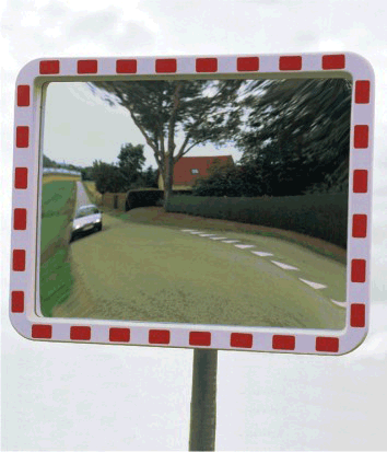 Зеркало дорожное 400х600 мм, прямоугольное