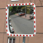 Зеркало дорожное уличное 600х800 мм, прямоугольное
