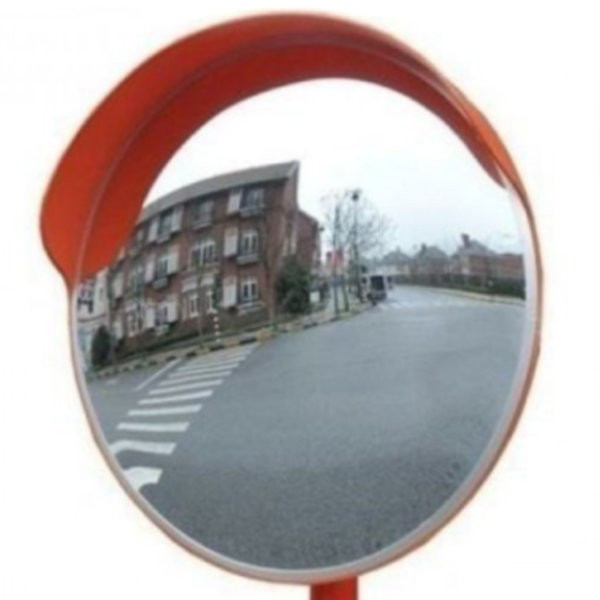 Дорожное сферическое зеркало безопасности с козырьком — Купить .
